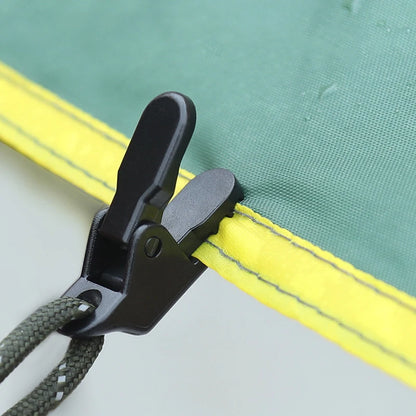 10pcs/lot travel outdoor camping plastic double hole tent rope adjustable buckle curtain alligator clip factory brand clip