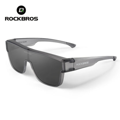 ROCKBROS Polarized Cycling Sunglasses Mutilfunctional Glasses UV Protection Set Glasses Frame Compatible Men's Women's Sunglass