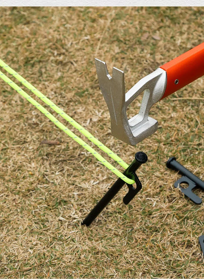 4mm Bold Sturdy Tent Rope High Reflective Luminous Windproof Tent Rope with Double Eye Buckle for Outdoor Camping,Dry,Bundle,Fix