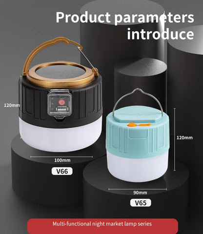 High Power LED Camping Light USB Rechargeable Bulb Outdoor Tent Lamp Portable Lantern Emergency Lighting Lights For BBQ Hiking