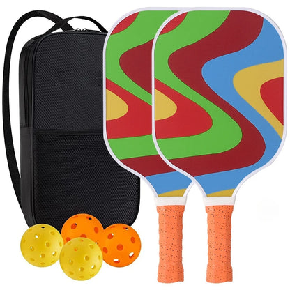 Pickleball Paddles USAPA Approved Set Rackets Honeycomb Core 4 Balls Portable Racquet Cover Carrying Bag Gift Kit Indoor Outdoor