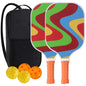 Pickleball Paddles USAPA Approved Set Rackets Honeycomb Core 4 Balls Portable Racquet Cover Carrying Bag Gift Kit Indoor Outdoor