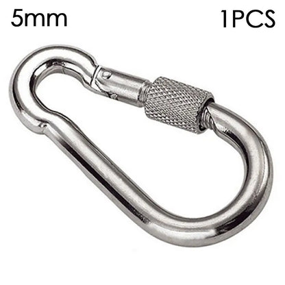 1/2pcs M4~M12 Spring Quick Link Buckle Ring with screw Outdoor Climbing Gear Carabiner Safety Hook Travel Kit Camping Equipment
