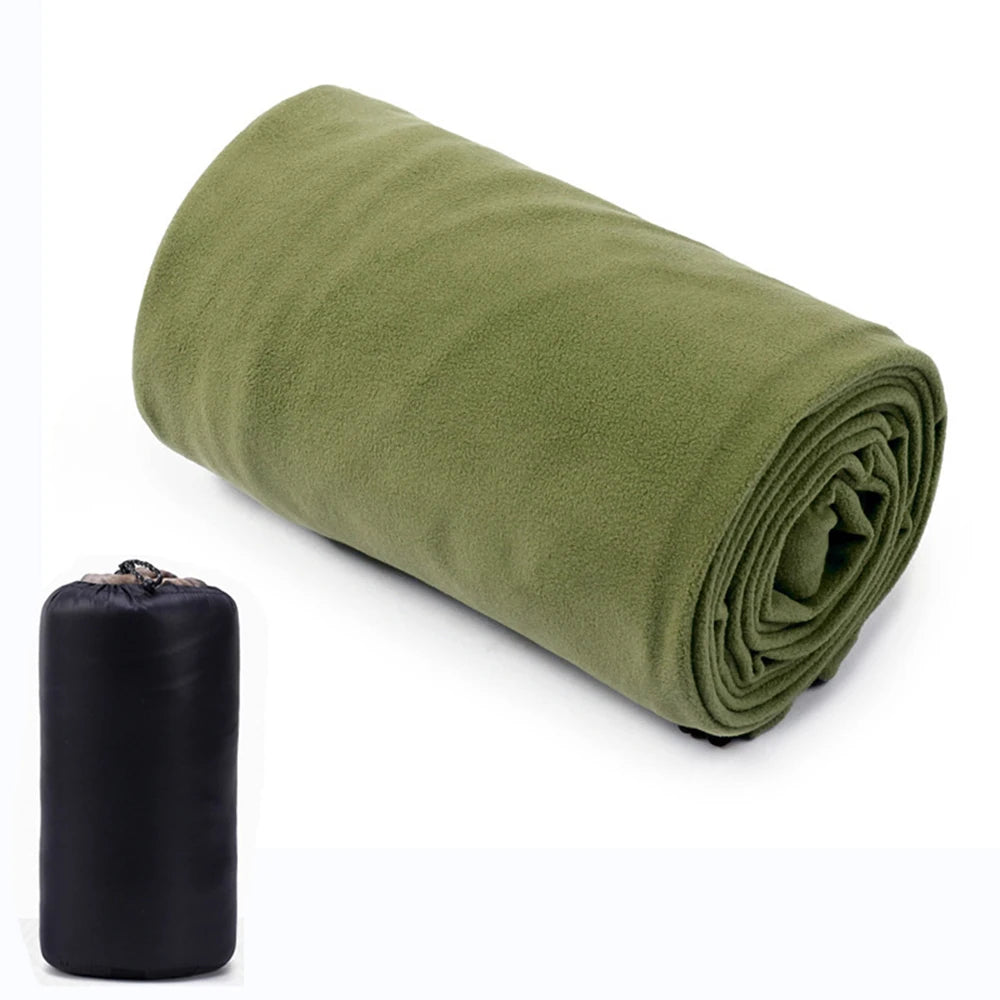 Outdoor fleece sleeping bag 180x80cm single down sleeping bag inner lining warm sleeping bag outdoor camping and travel supplies