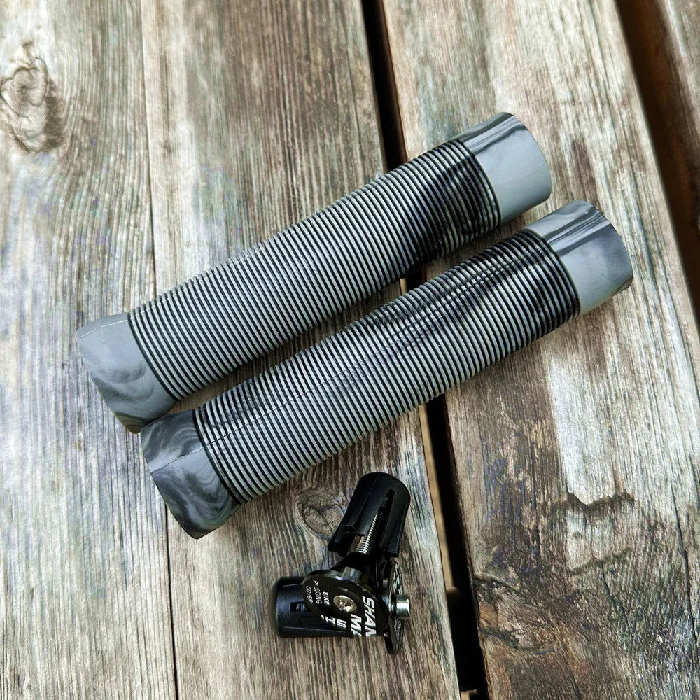 Ultralight Stripe Non-slip Mountain Bike Grips Handle Set Soft Shock-absorbing Mixed Color Mtb Bicycle Grips Cycling Parts