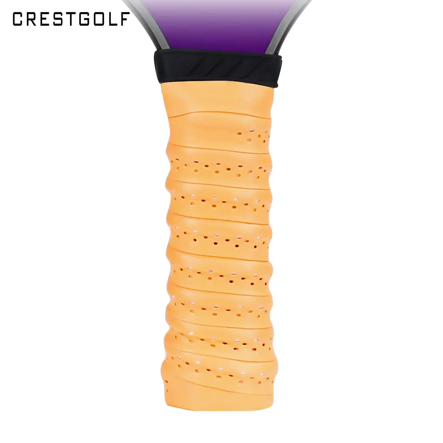 Pickleball Paddle Grip Rubber Wrapped with Binding Tape Keel Rubber Sweatband Covered with Film Anti Slip Breathable Hand Glue