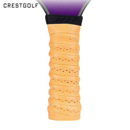 Pickleball Paddle Grip Rubber Wrapped with Binding Tape Keel Rubber Sweatband Covered with Film Anti Slip Breathable Hand Glue