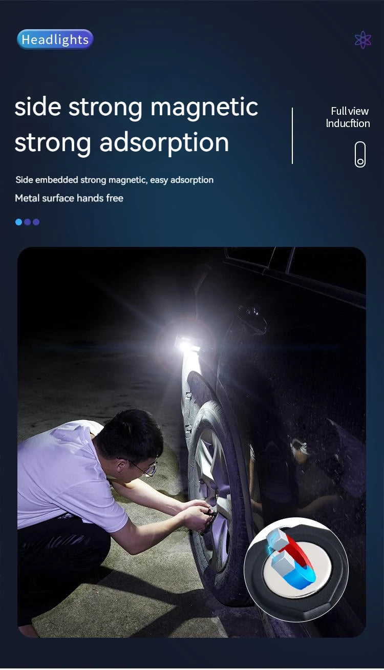 Mini Strong 5LED Headlamp Motion Sensor Headlight Outdoor Camping Fishing USB Rechargerable Portable Flashlight Head Lamp