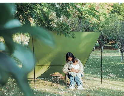 Tent Tarp Rain Sun Shade Hammocks Shelter Camping Survival Sun Shelter Picnic Awning Cover Waterproof Outdoor Hiking Accessories