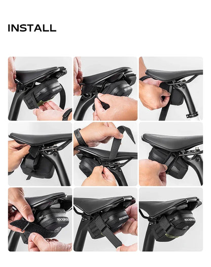 ROCKBROS Cycling Bag 0.35L Mini Portable Bike Tail Bag MTB Mountain Road Bike Tool kit Repair Bag Bicycle Bag Accessories