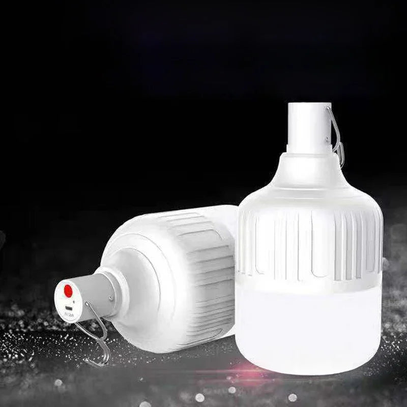 USB Portable Emergency Light Charging Hook LED Outdoor Adjustable 200W Tent Light, Barbecue Fishing Camping Light Bulb