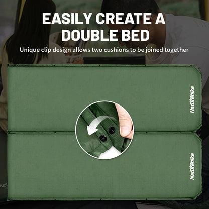 Naturehike Camping Mat D03 Inflatable Mattress Outdoor Travel Sleeping Pad 5cm Thicken Splicing Tent Mat Self-inflating Mat