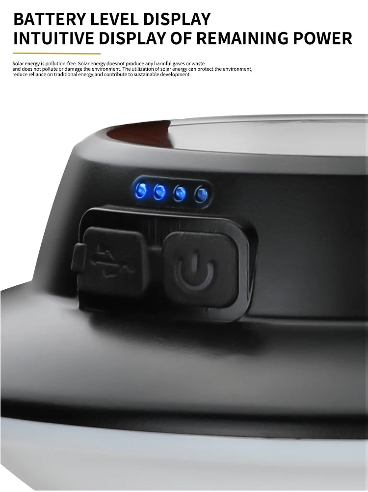 Solar High Power LED Camping Light 3 Modes Rechargeable Portable Lanterns Outdoor Emergency BBQ Waterproof Tent Lighting Lamp