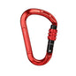 Rock Climbing Carabiner Pear-Shape Buckle 25kN Safety Auto Lock Spring-Loaded Gate Aluminum H-Carabiner Outdoor Kits