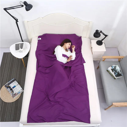 Breathable Portable Sleeping Bag Liner Sleeping Bag Tourism Mat Camping Outdoor Sleeping Bag Set Hotel Room Liner Anti-dirty
