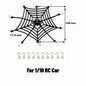 Toy Car Side Awning Rooftop Tent/Luggage Roof Rack Net For 1/10 1/8 RC Crawler Car ARB RS Traxxas TRX4 SCX10 TAMIYA ARRMA D90