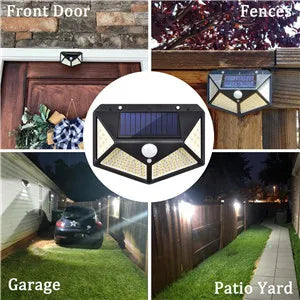 1Pack LED Solar Stair Light Lamp Waterproof Passage Courtyard Guardrail Step Night Light for Outdoor Garden Borders Terrace