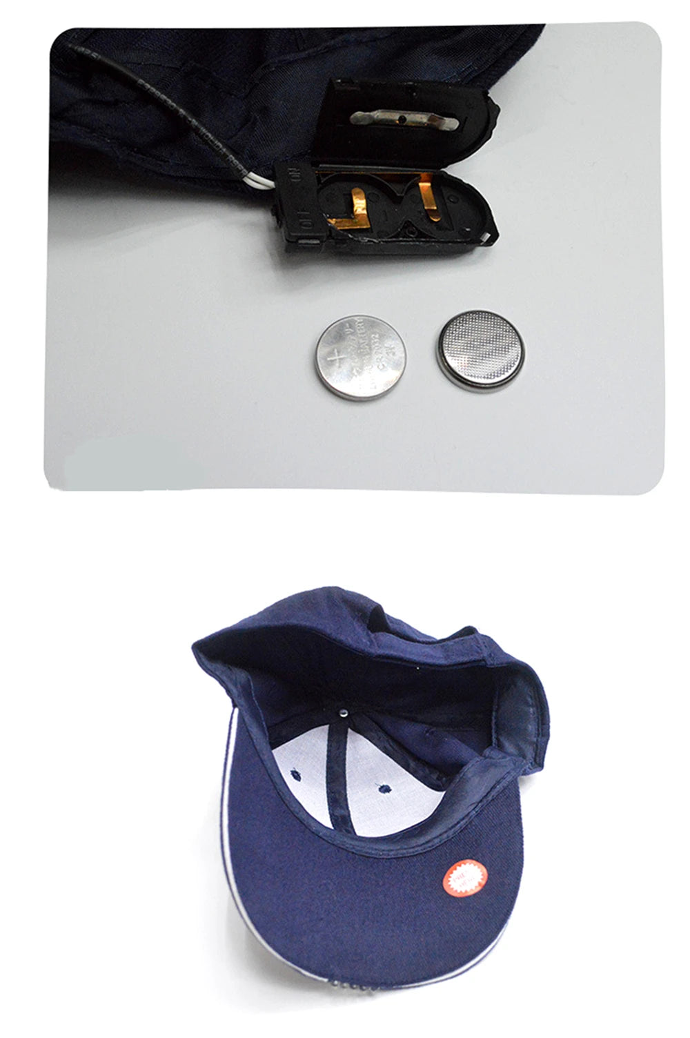 LED Lamp Cap Battery Powered Hat with LED Light Flashlight Headlamp for Outdoor Fishing Jogging Baseball Cap Hiking Caps