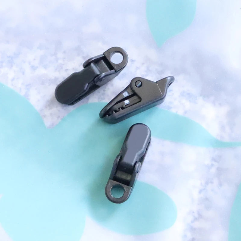 10pcs/lot travel outdoor camping plastic double hole tent rope adjustable buckle curtain alligator clip factory brand clip