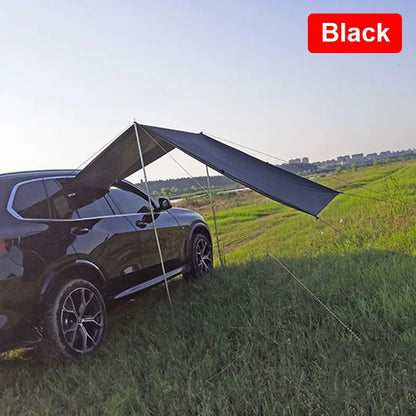 Camping Car Moto Tail Tent Outdoor Silver Coated Car Side Tent Canopy Awning Shade Auto Shelter Suv Side Awning Pergola Sunshade