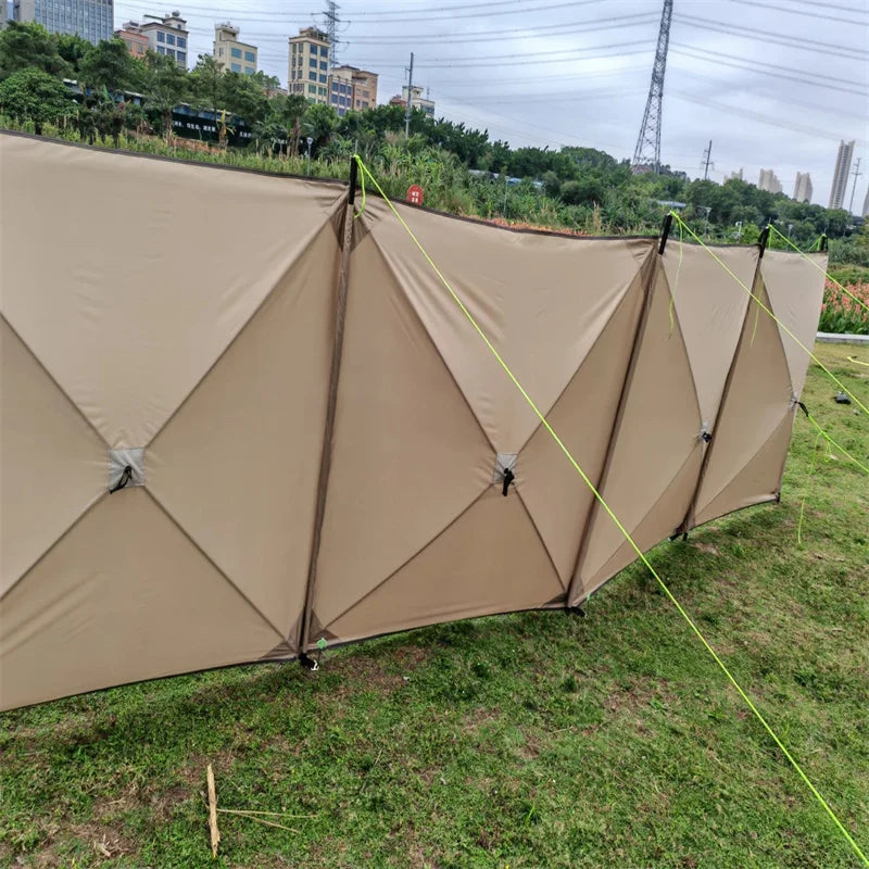 Camping Windscreen Tent Folding Windproof Shield Camping Sunshade Folding Outdoor Wall Large Camp Tent Windshield Equipment