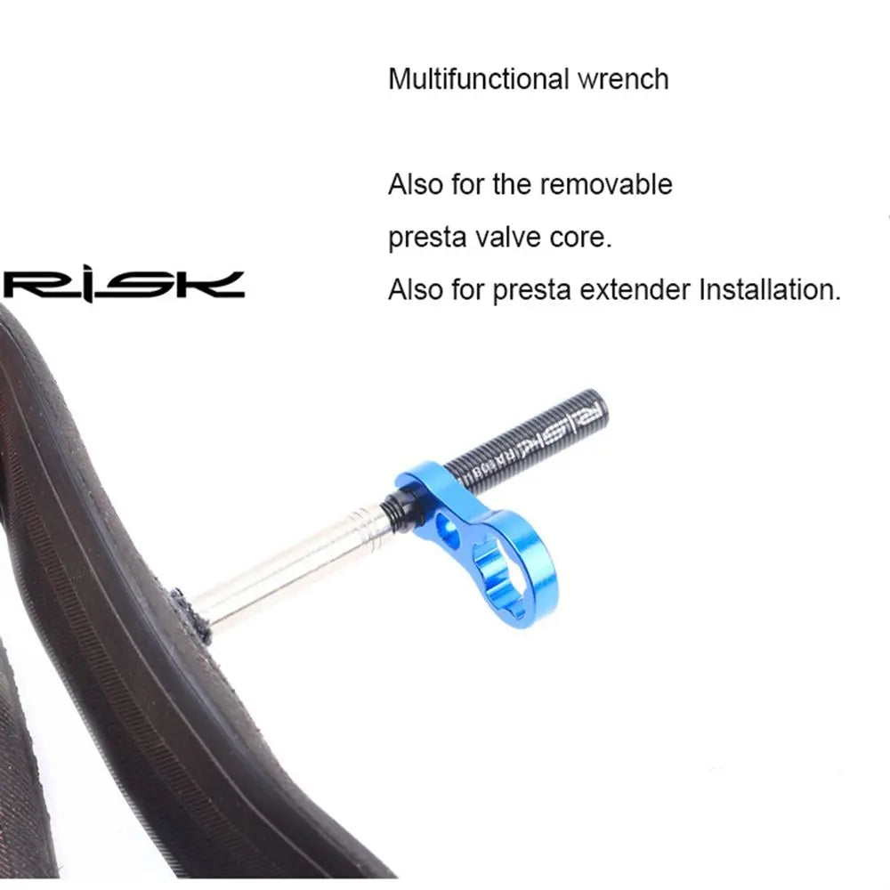 80mm Cycling Protection Accessories Bike Parts Bicycle Valves Nut Inner Tubes Extension Integrated Removable Valve Extender