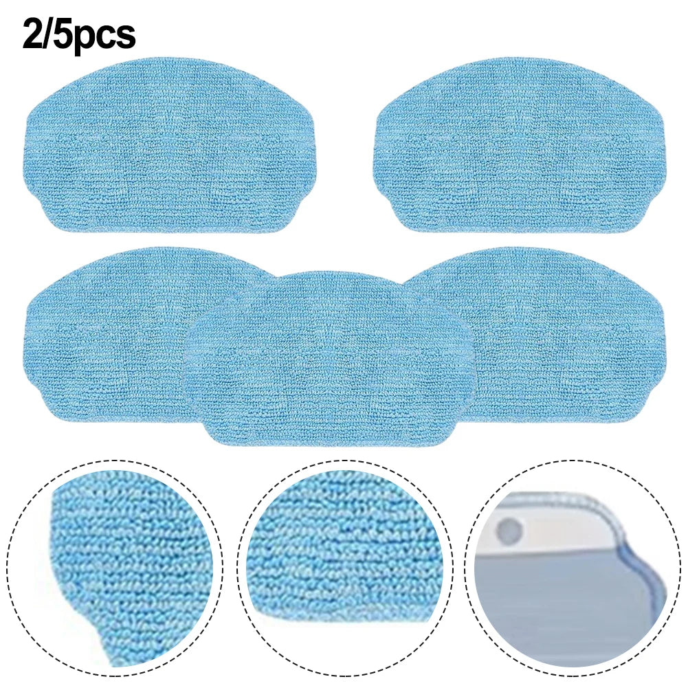 2/5 Pack Mop Cloth Cleaning Rag For VCR04W Robot Vacuum Cleaner Replacement Robot Sweeper Spare Part Accessories