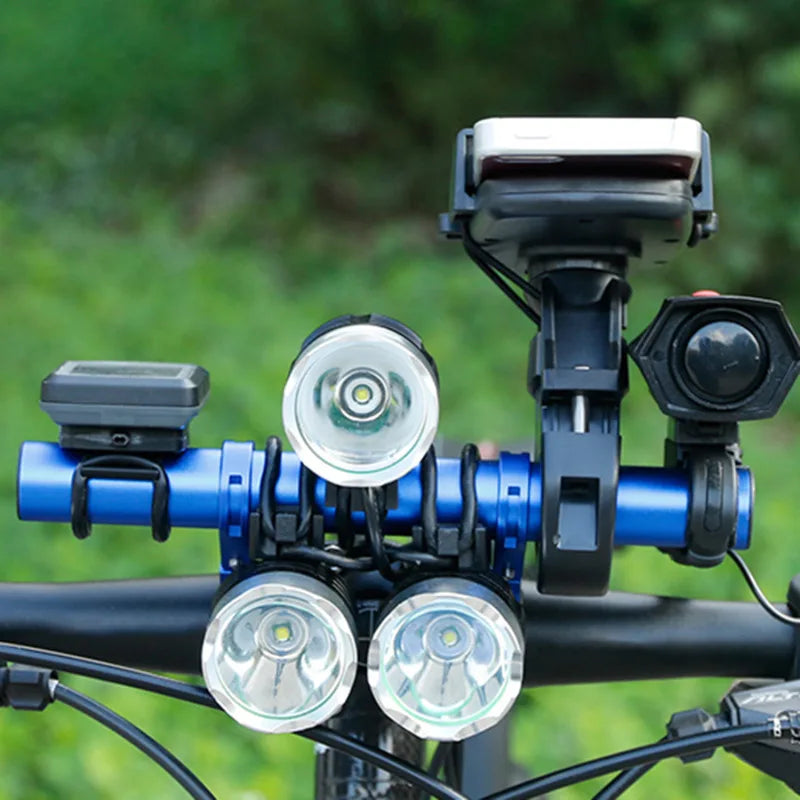10/20/30CM Aluminum Alloy Bicycle Handlebar Extender Mount MTB Bike Cycling Headlight Bracket Lamp Flashlight Holder Accessories