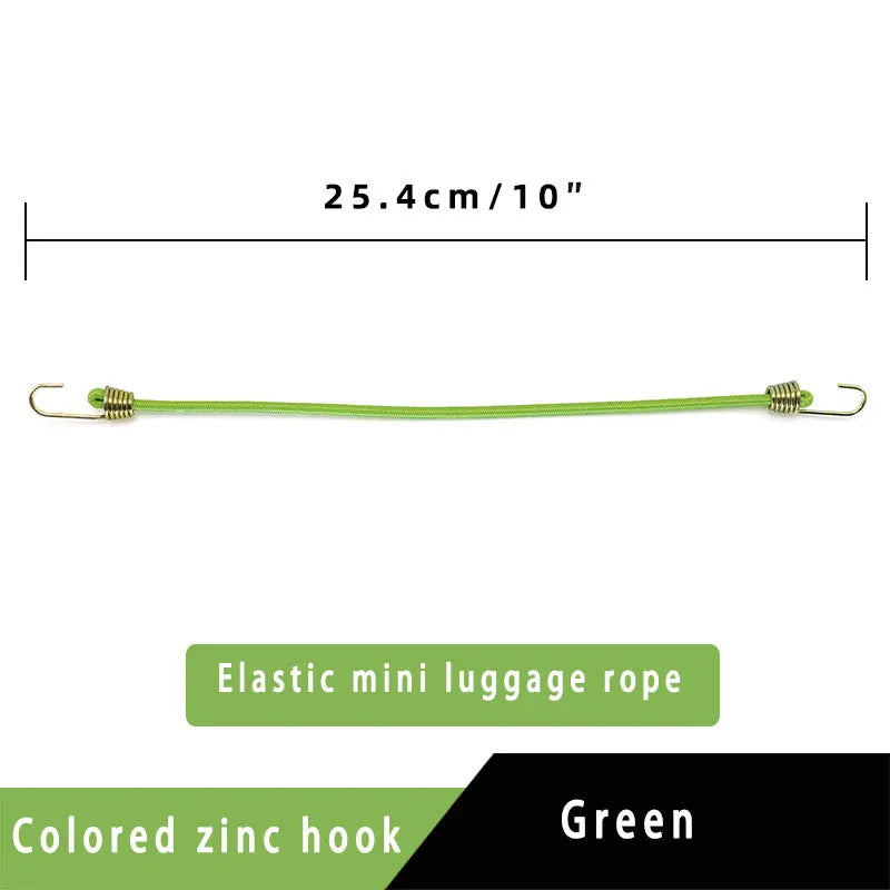 Elastic Bungee Cord Heavy Duty Luggage Straps Rope Hooks 25-30cm Stretch Tie Tent Outdoor Accessories