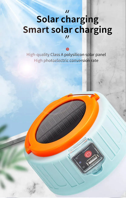 High Power LED Camping Light USB Rechargeable Bulb Outdoor Tent Lamp Portable Lantern Emergency Lighting Lights For BBQ Hiking