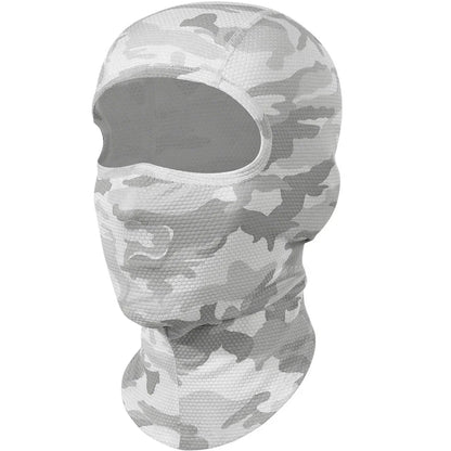 Cycling Full Face Balaclava Cooling Face Mask Breathable Ice Silk Wicking Absorbent Headgear for Bicycle Helmet Riding Gear Men