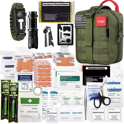 Outdoor Emergency Kit Suit Mountaineering Rescue Supplies Portable Package Camping Reserve Safety First-Aid Bag