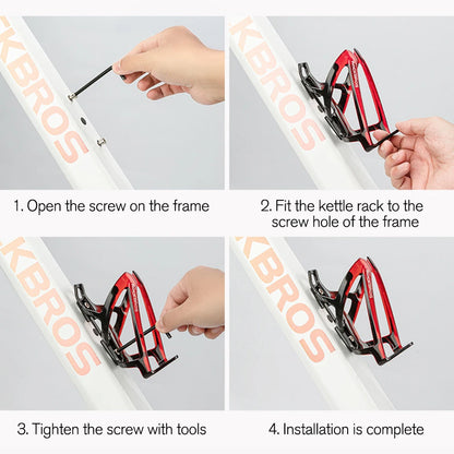 ROCKBROS Bicycle Water Bottle Plastic Outdoor Running Sports Squeeze Mug Cycling Kettle Bike Cup with Bottle Bracket