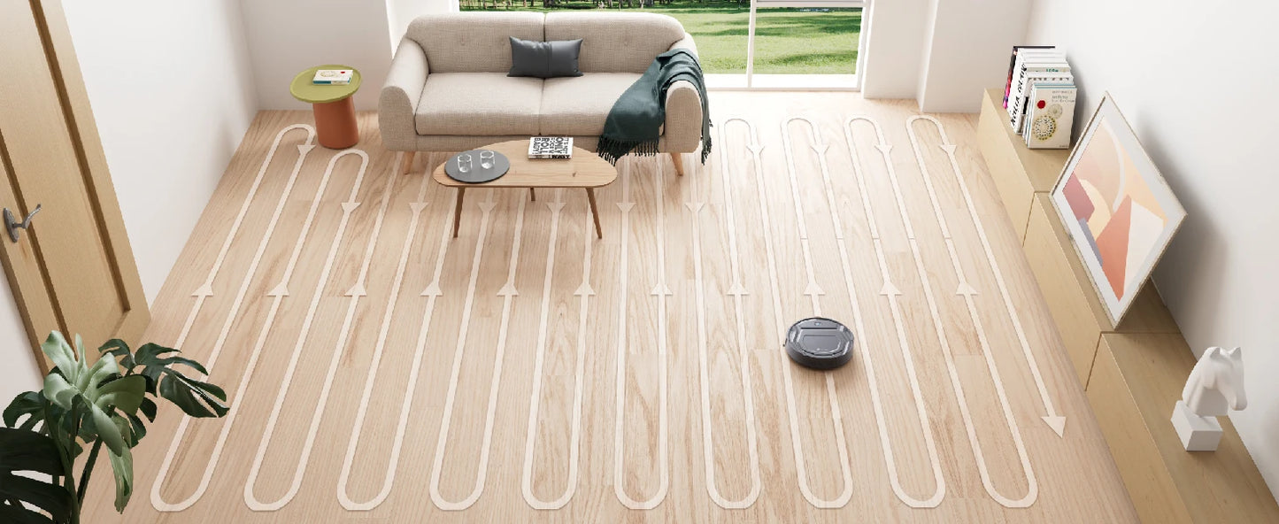 Lefant M210 Pro Robot Vacuum Cleaner, 2200Pa Powerful Suction, 120 Mins Runtime, Automatic Self-Charging, Wi-Fi/App/Alexa Contro