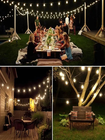 Solar Crystal Globe LED String Lights 60 LED 8 Lighting Modes IP65 Fairy Light Christmas Garland For Garden Party Decor