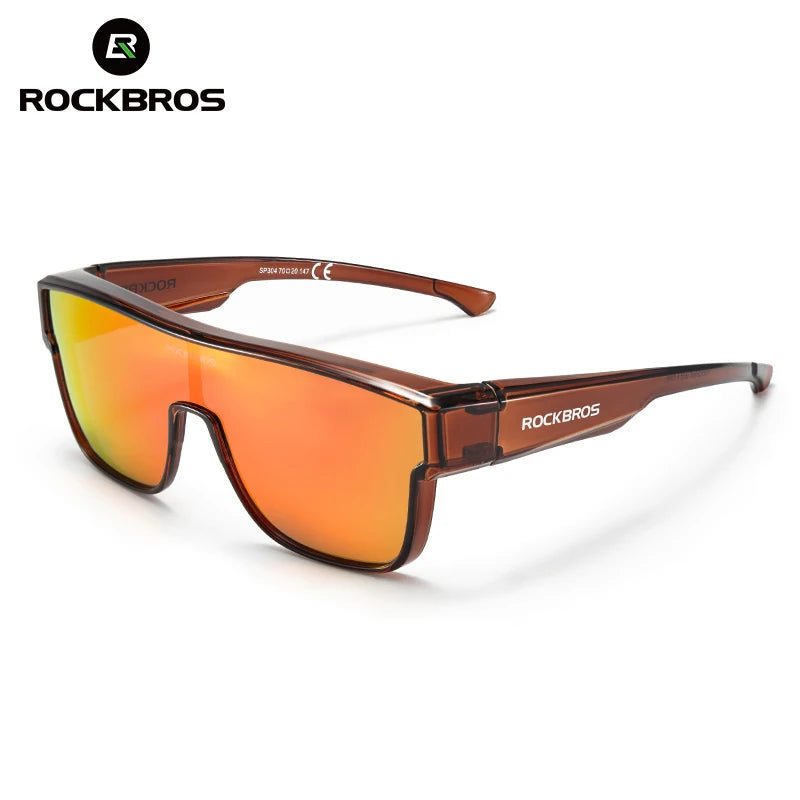 ROCKBROS Polarized Cycling Sunglasses Mutilfunctional Glasses UV Protection Set Glasses Frame Compatible Men's Women's Sunglass