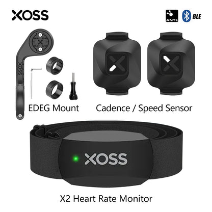 XOSS Vortex Speed Cadence Sensor X2 Chest Strap Heart Rate Monitor for Road MTB Cycling Bluetooth ANT+ Wireless Bike Accessories