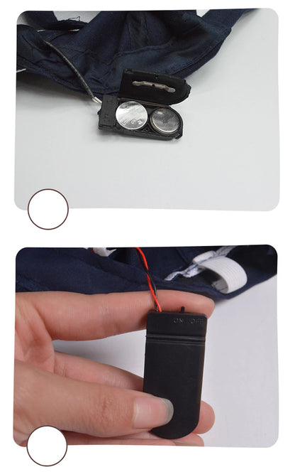 LED Lamp Cap Battery Powered Hat with LED Light Flashlight Headlamp for Outdoor Fishing Jogging Baseball Cap Hiking Caps