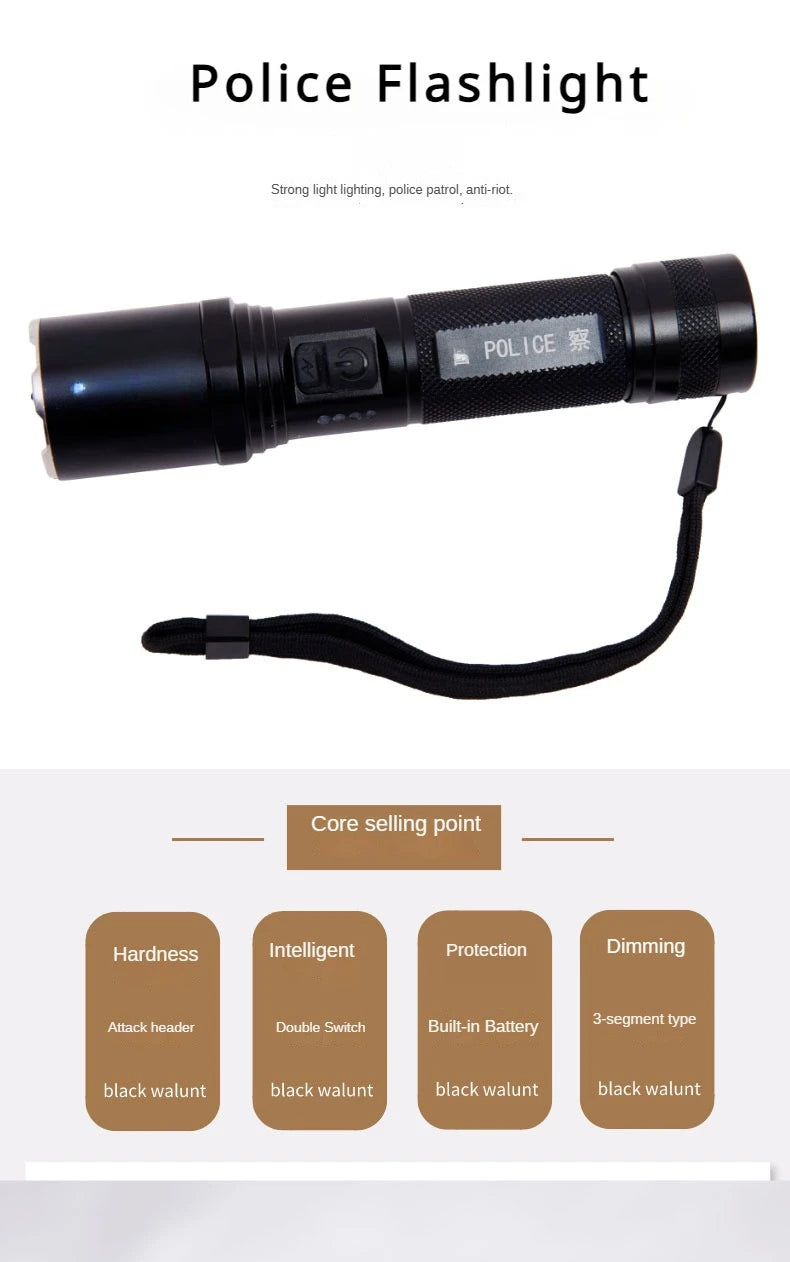 Standard Flashlights HJumping Outdoor Tool Camping Survival Emergency  Equipment Multifunctional Safety Accessories