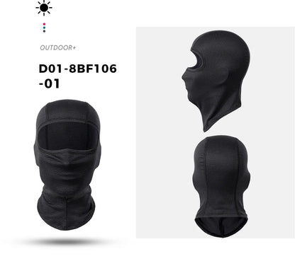 Cycling Full Face Balaclava Cooling Face Mask Breathable Ice Silk Wicking Absorbent Headgear for Bicycle Helmet Riding Gear Men