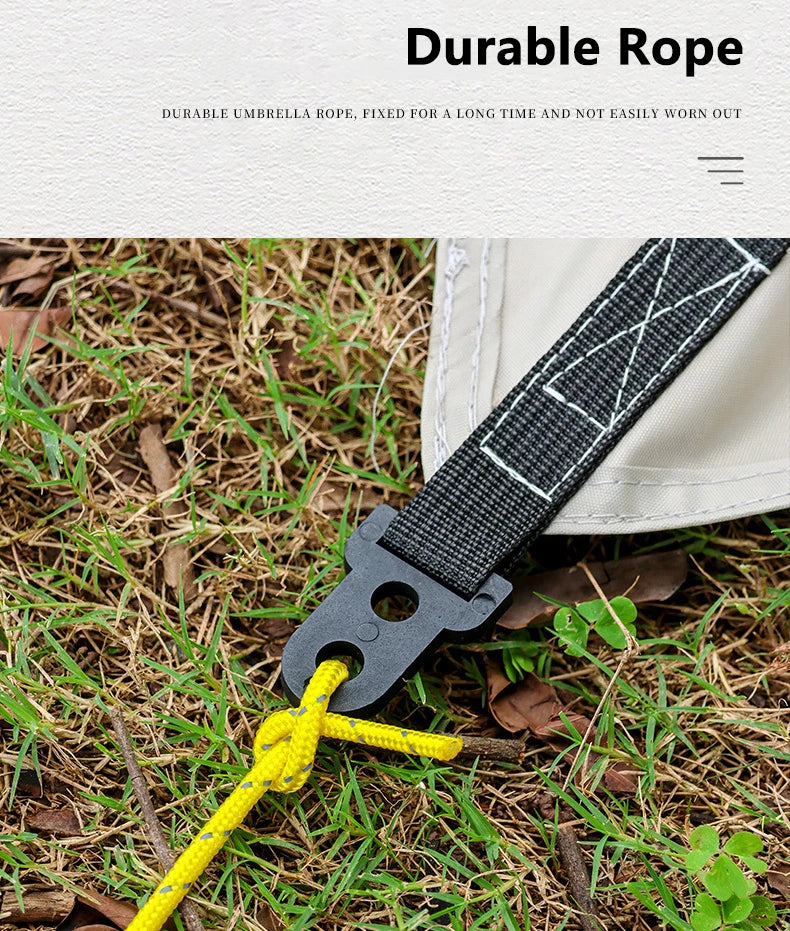 4mm Bold Sturdy Tent Rope High Reflective Luminous Windproof Tent Rope with Double Eye Buckle for Outdoor Camping,Dry,Bundle,Fix