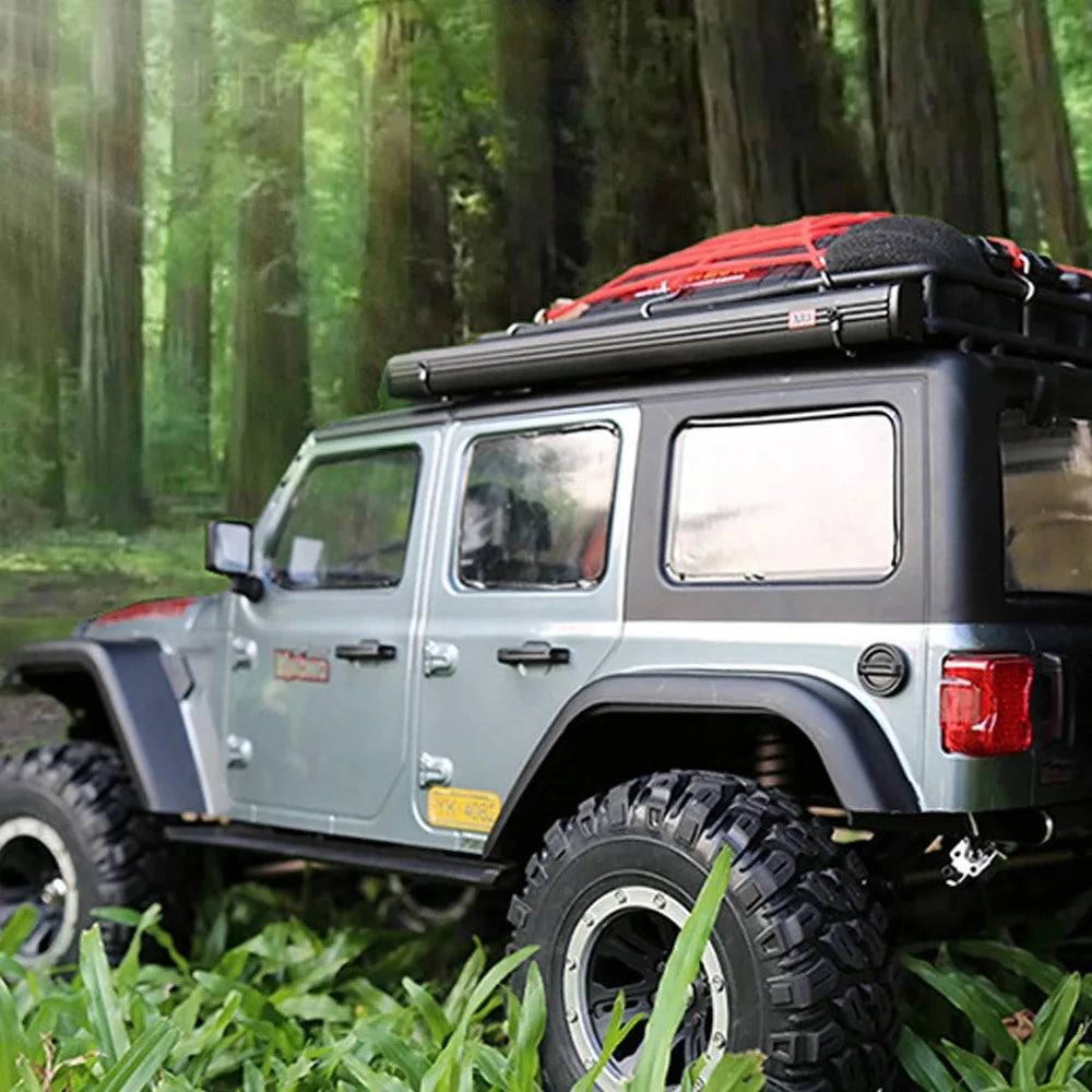 Toy Car Side Awning Rooftop Tent/Luggage Roof Rack Net For 1/10 1/8 RC Crawler Car ARB RS Traxxas TRX4 SCX10 TAMIYA ARRMA D90