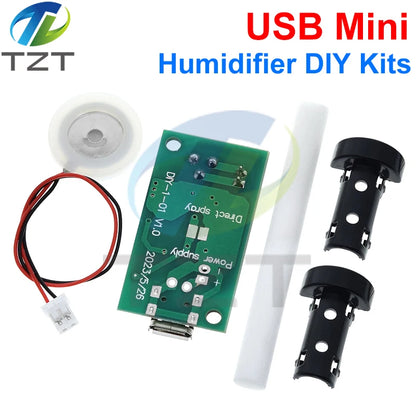 USB Mini Humidifier DIY Kits Mist Maker and Driver Circuit Board Fogger Atomization Film Atomizer Sheet Mini Oscillating