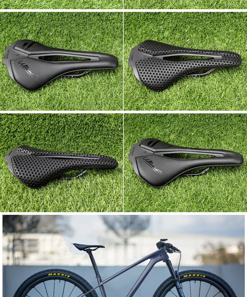 RYET Bike Saddle Ultralight Racing Full Carbon Seating Saddles 115g 7x9mm Road MTB Bicycle Seat Cushion Cycling Accessories