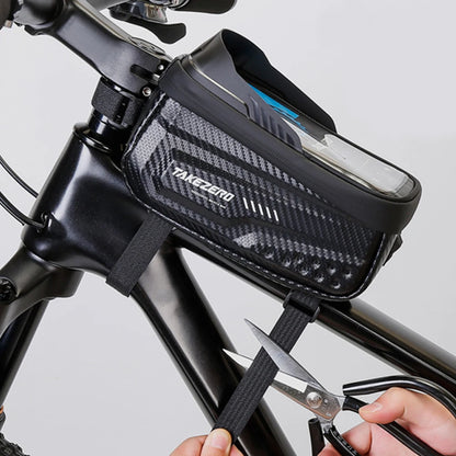 1L Bike Bag Bicycle Front Cell Mobile Phone Case Holder with Touchscreen Top Tube Cycling Bag Reflective MTB Bike Accessories