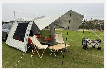Lohascamping Car box docking tent  Portable Waterproof SUV Tail Tent 3-4 people Dome tent Sunshade Tunnel style tent,Large tent,