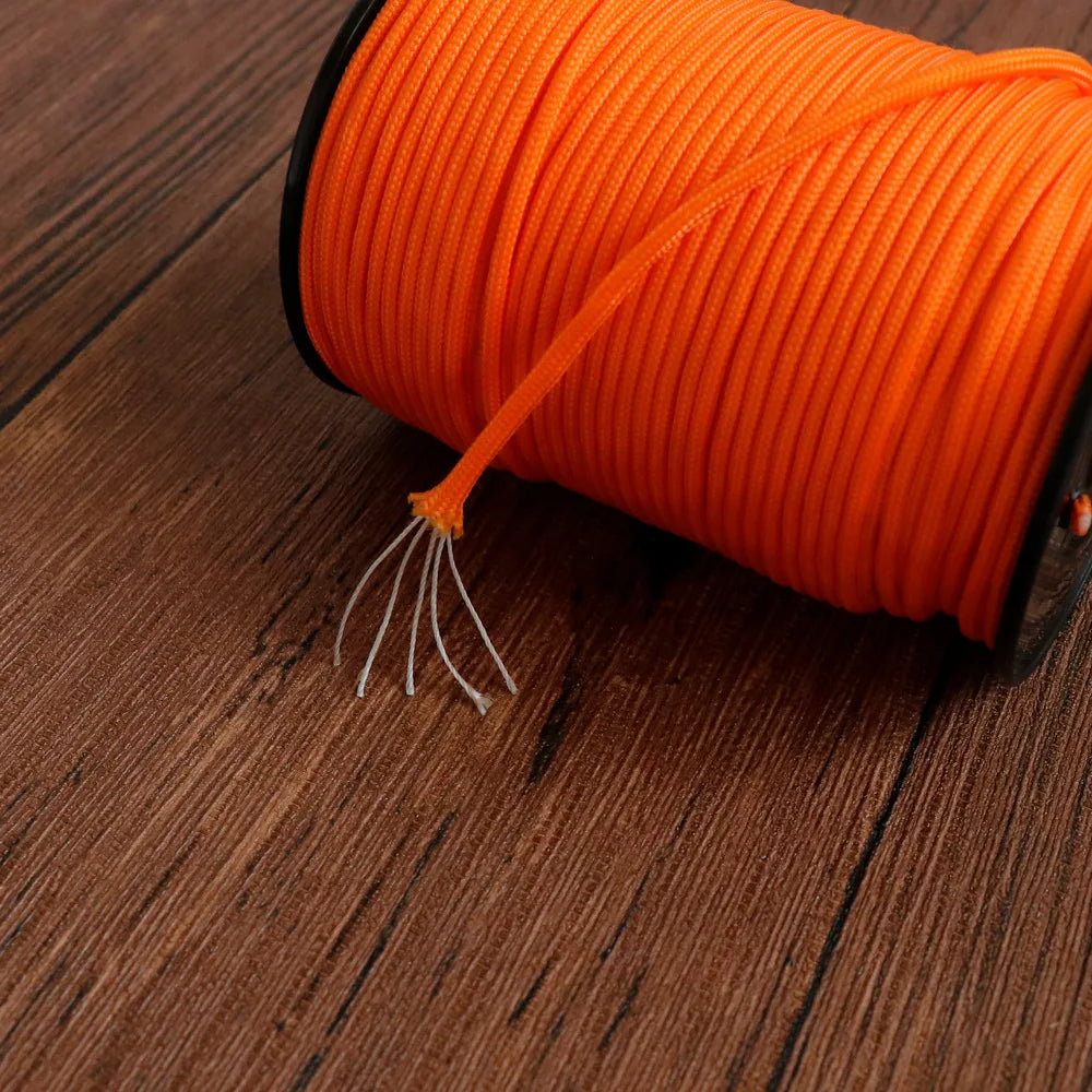 100M Standard 5-Core Paracord Rope 3mm Diameter Outdoor Parachute Cord Survival Umbrella Tent Lanyard Strap