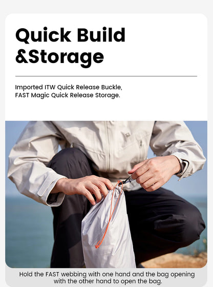 MOBI GARDEN Camping Tent Ultra Light Trekking Tent Portable Outdoor Hiking 20D