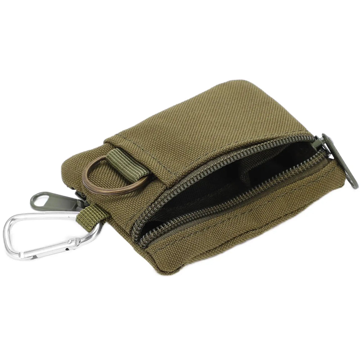 Compact Tear-Resistant Molle Pouch - Lightweight Portable Nylon Bag for outdoor Gear & Easy Access