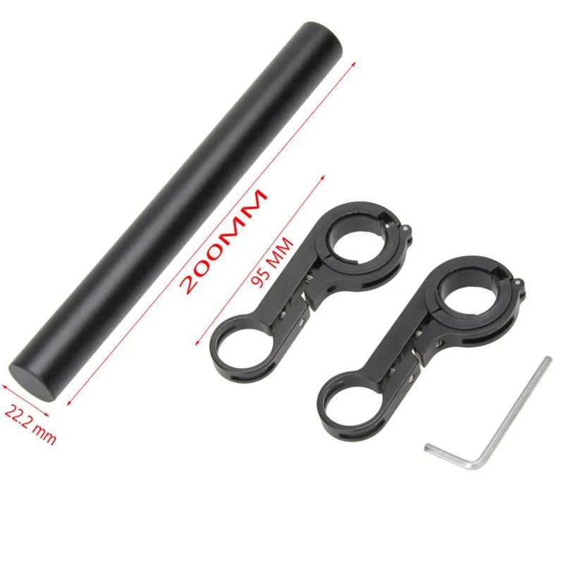 10/20/30CM Aluminum Alloy Bicycle Handlebar Extender Mount MTB Bike Cycling Headlight Bracket Lamp Flashlight Holder Accessories